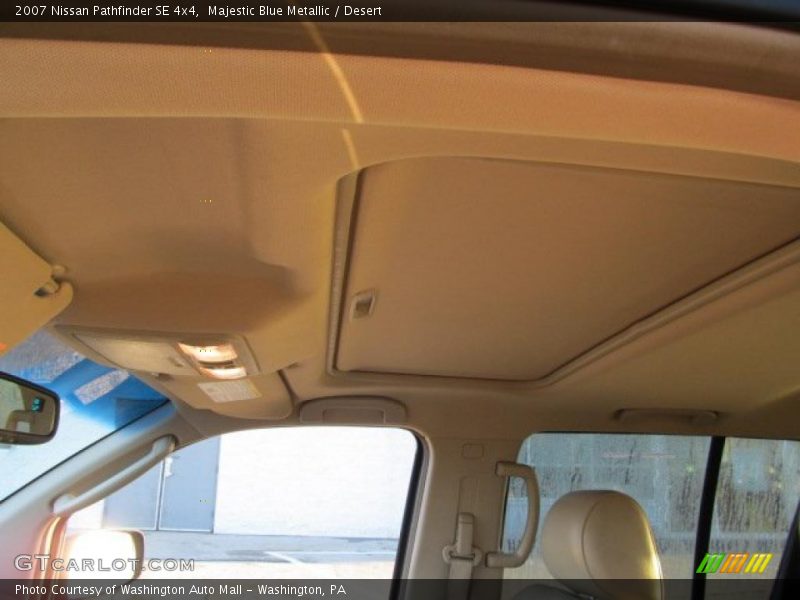 Majestic Blue Metallic / Desert 2007 Nissan Pathfinder SE 4x4