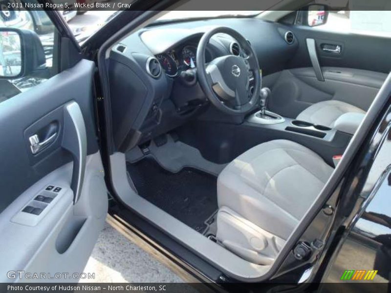 Wicked Black / Gray 2011 Nissan Rogue S
