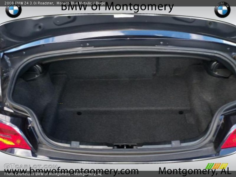 Monaco Blue Metallic / Beige 2008 BMW Z4 3.0i Roadster