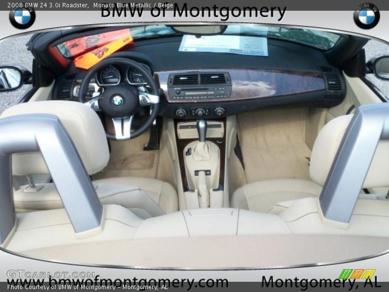 Monaco Blue Metallic / Beige 2008 BMW Z4 3.0i Roadster