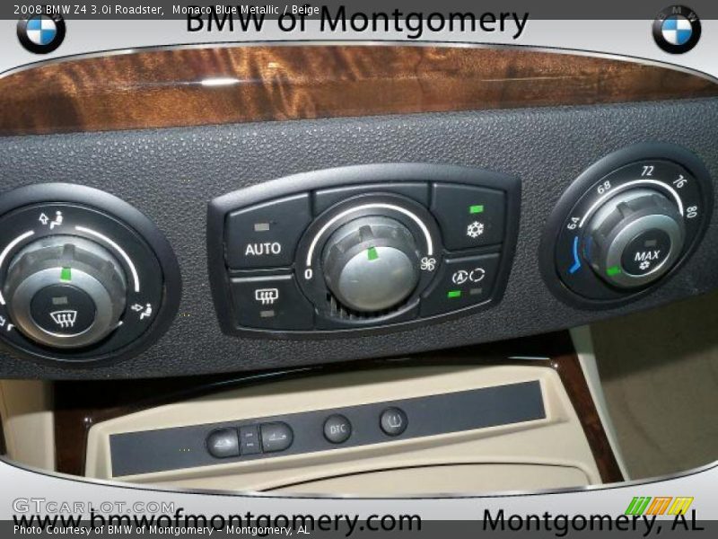 Monaco Blue Metallic / Beige 2008 BMW Z4 3.0i Roadster