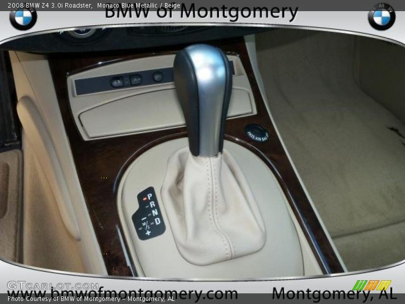 Monaco Blue Metallic / Beige 2008 BMW Z4 3.0i Roadster