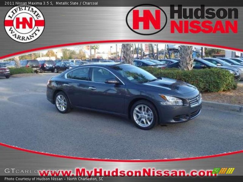 Metallic Slate / Charcoal 2011 Nissan Maxima 3.5 S