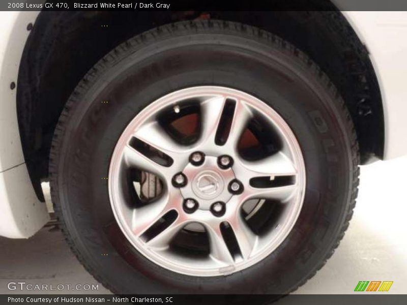 Blizzard White Pearl / Dark Gray 2008 Lexus GX 470