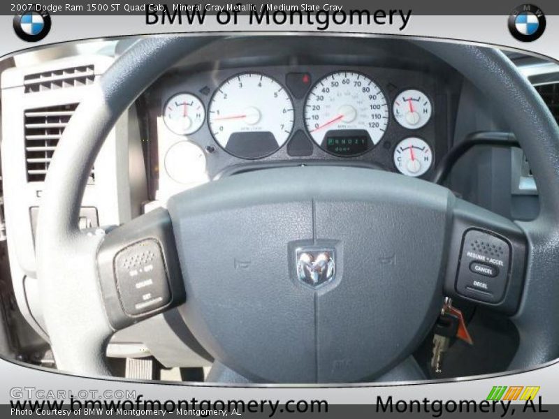 Mineral Gray Metallic / Medium Slate Gray 2007 Dodge Ram 1500 ST Quad Cab