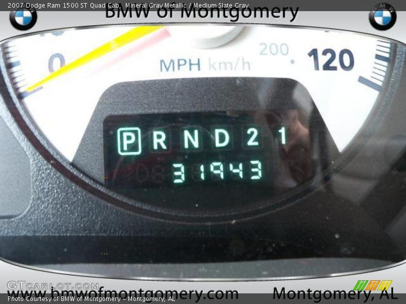 Mineral Gray Metallic / Medium Slate Gray 2007 Dodge Ram 1500 ST Quad Cab