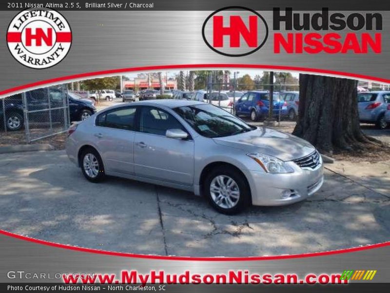 Brilliant Silver / Charcoal 2011 Nissan Altima 2.5 S