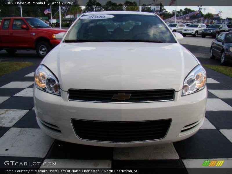 White / Gray 2009 Chevrolet Impala LT