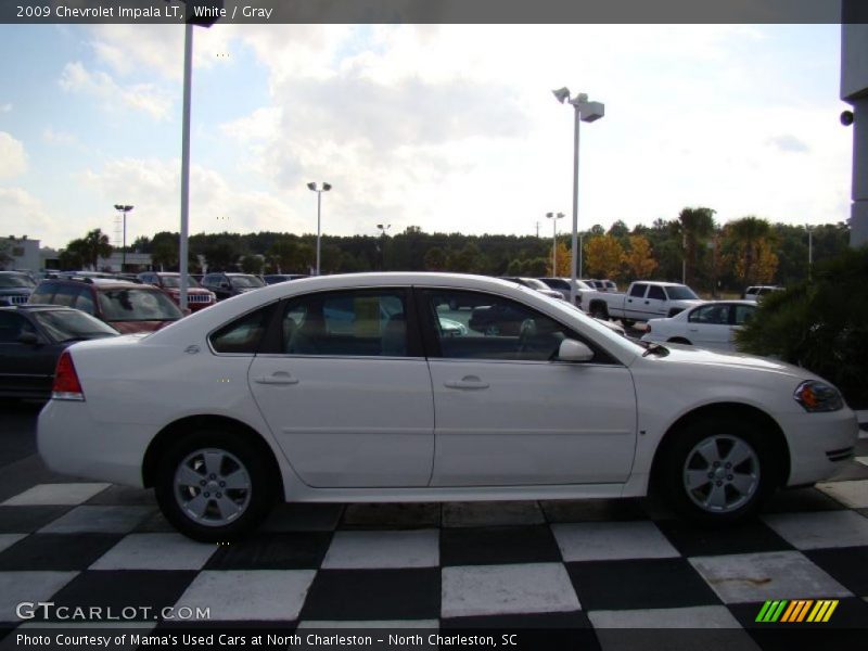 White / Gray 2009 Chevrolet Impala LT