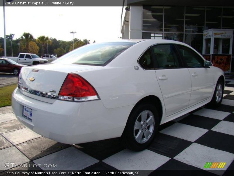 White / Gray 2009 Chevrolet Impala LT