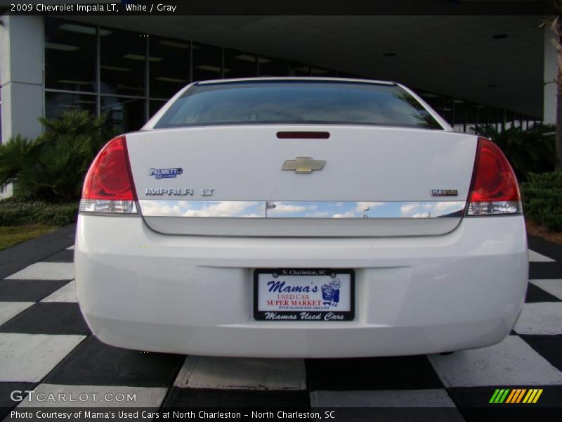 White / Gray 2009 Chevrolet Impala LT