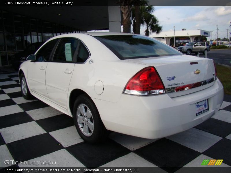 White / Gray 2009 Chevrolet Impala LT