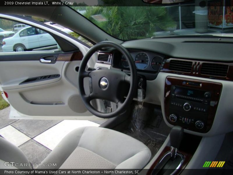 White / Gray 2009 Chevrolet Impala LT