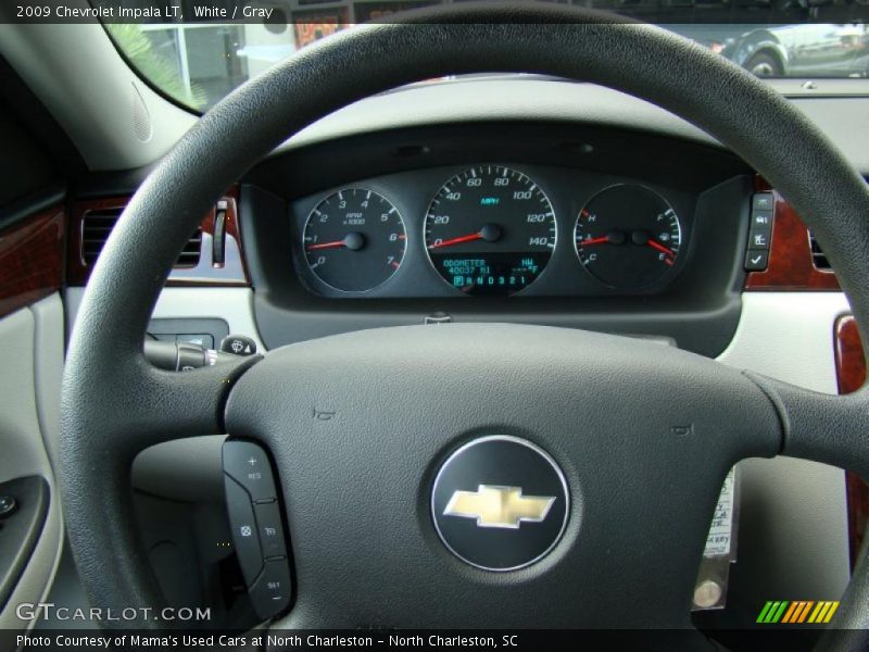 White / Gray 2009 Chevrolet Impala LT