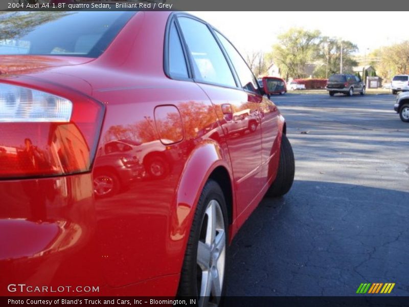 Brilliant Red / Grey 2004 Audi A4 1.8T quattro Sedan