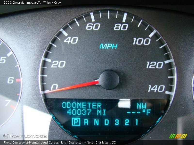 White / Gray 2009 Chevrolet Impala LT