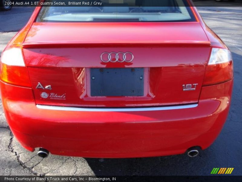 Brilliant Red / Grey 2004 Audi A4 1.8T quattro Sedan