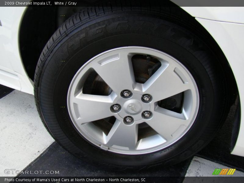White / Gray 2009 Chevrolet Impala LT