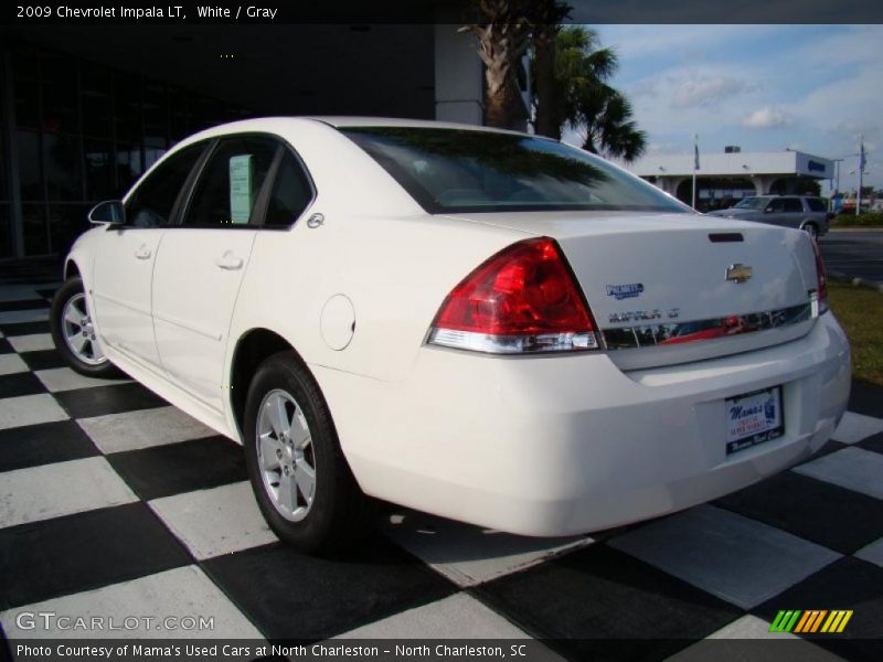 White / Gray 2009 Chevrolet Impala LT