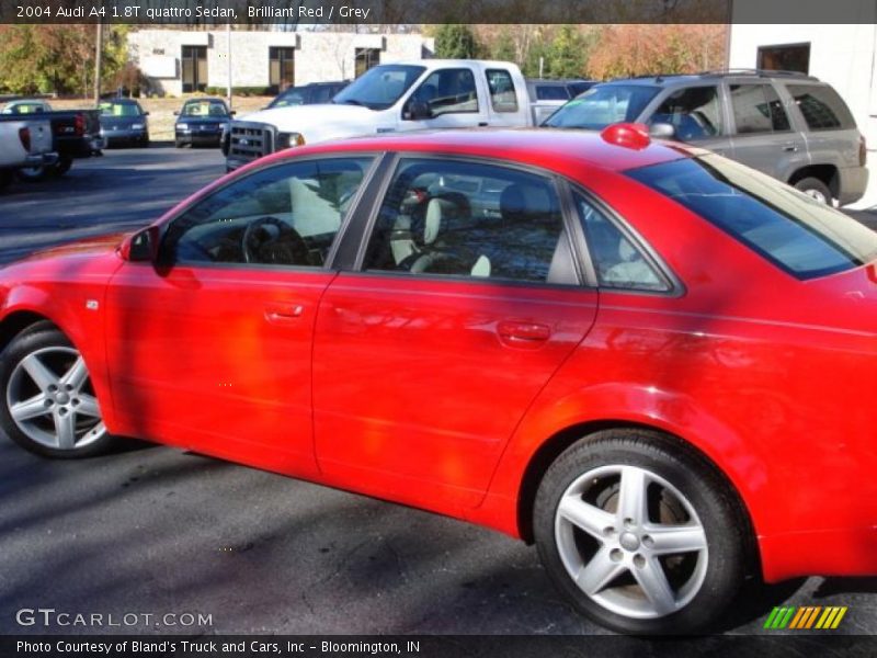 Brilliant Red / Grey 2004 Audi A4 1.8T quattro Sedan