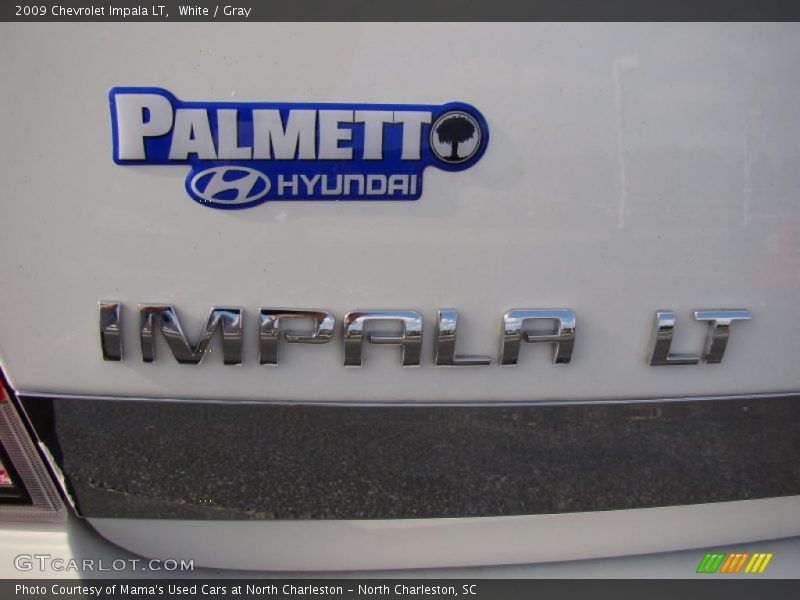 White / Gray 2009 Chevrolet Impala LT