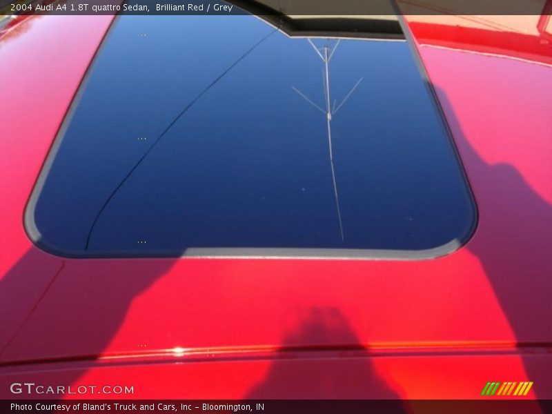 Brilliant Red / Grey 2004 Audi A4 1.8T quattro Sedan