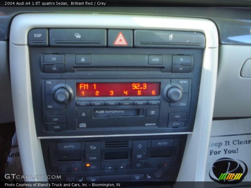 Brilliant Red / Grey 2004 Audi A4 1.8T quattro Sedan