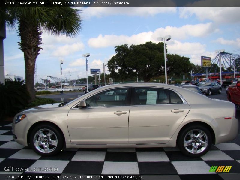 Gold Mist Metallic / Cocoa/Cashmere 2010 Chevrolet Malibu LT Sedan
