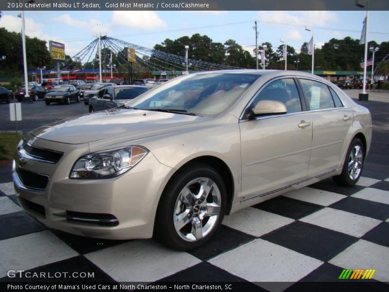 Gold Mist Metallic / Cocoa/Cashmere 2010 Chevrolet Malibu LT Sedan