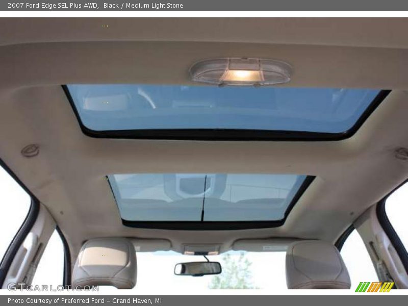 Black / Medium Light Stone 2007 Ford Edge SEL Plus AWD