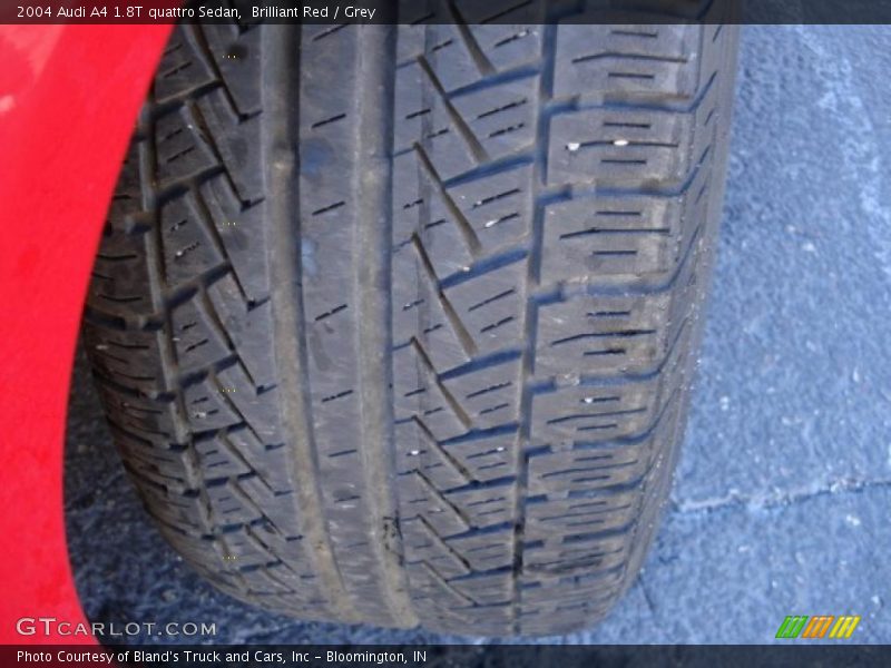 Brilliant Red / Grey 2004 Audi A4 1.8T quattro Sedan