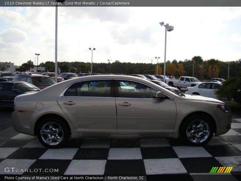 Gold Mist Metallic / Cocoa/Cashmere 2010 Chevrolet Malibu LT Sedan