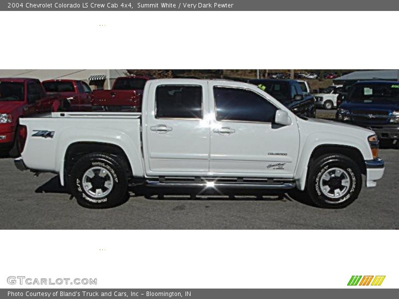 Summit White / Very Dark Pewter 2004 Chevrolet Colorado LS Crew Cab 4x4