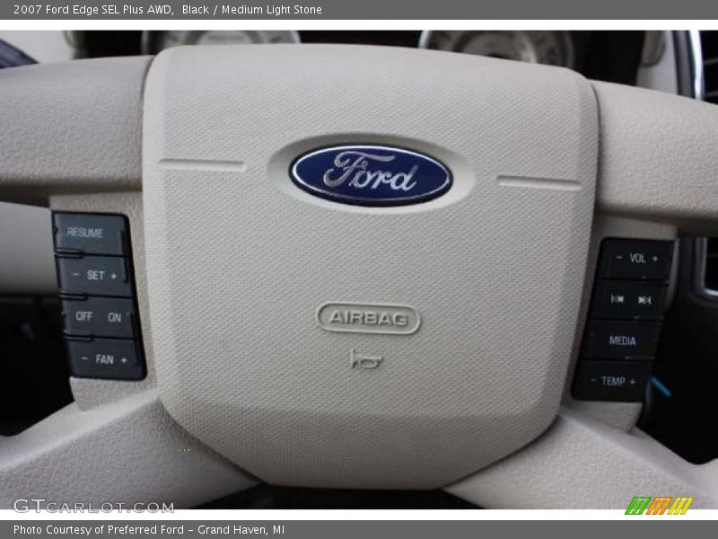 Black / Medium Light Stone 2007 Ford Edge SEL Plus AWD