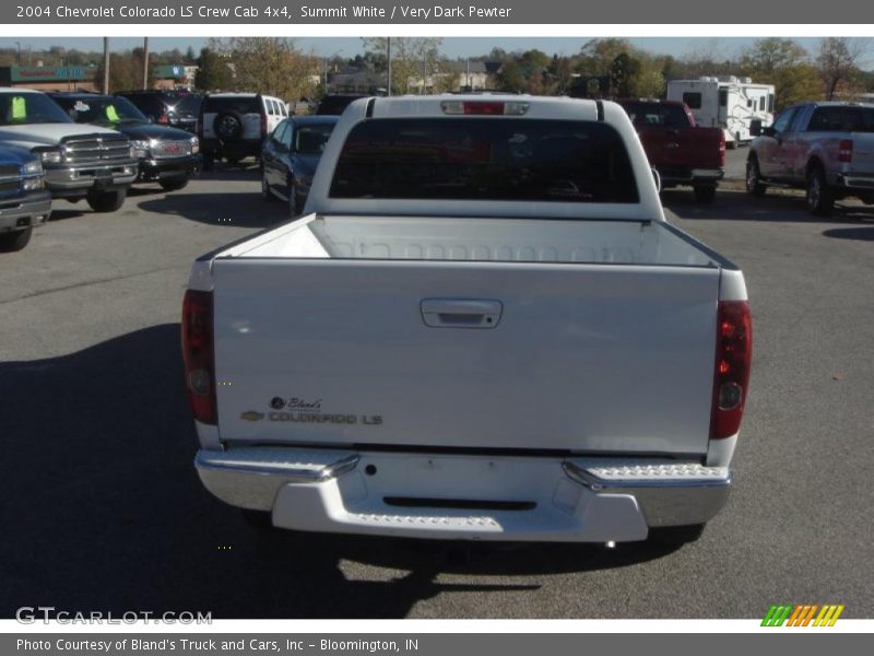 Summit White / Very Dark Pewter 2004 Chevrolet Colorado LS Crew Cab 4x4