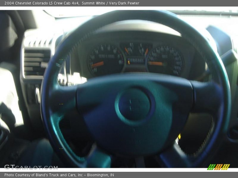 Summit White / Very Dark Pewter 2004 Chevrolet Colorado LS Crew Cab 4x4