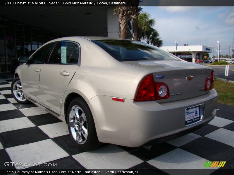 Gold Mist Metallic / Cocoa/Cashmere 2010 Chevrolet Malibu LT Sedan
