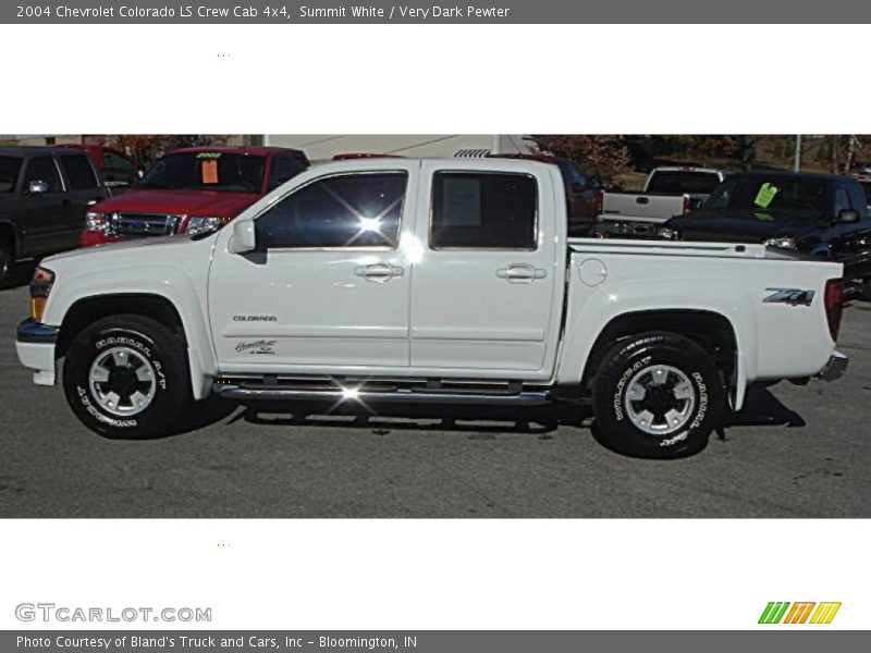 Summit White / Very Dark Pewter 2004 Chevrolet Colorado LS Crew Cab 4x4