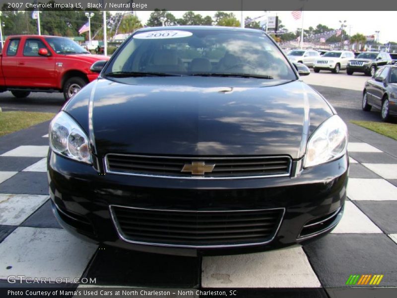 Black / Neutral Beige 2007 Chevrolet Impala LS