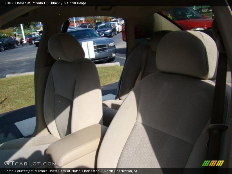 Black / Neutral Beige 2007 Chevrolet Impala LS