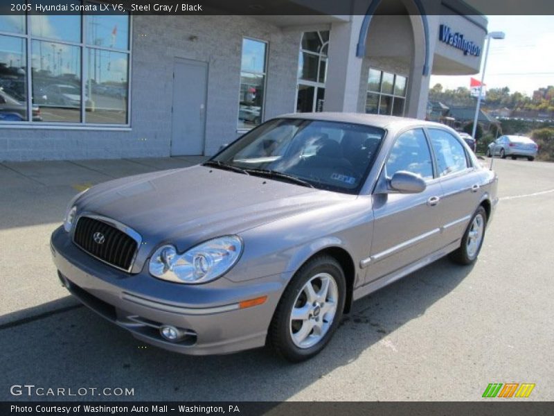 Steel Gray / Black 2005 Hyundai Sonata LX V6