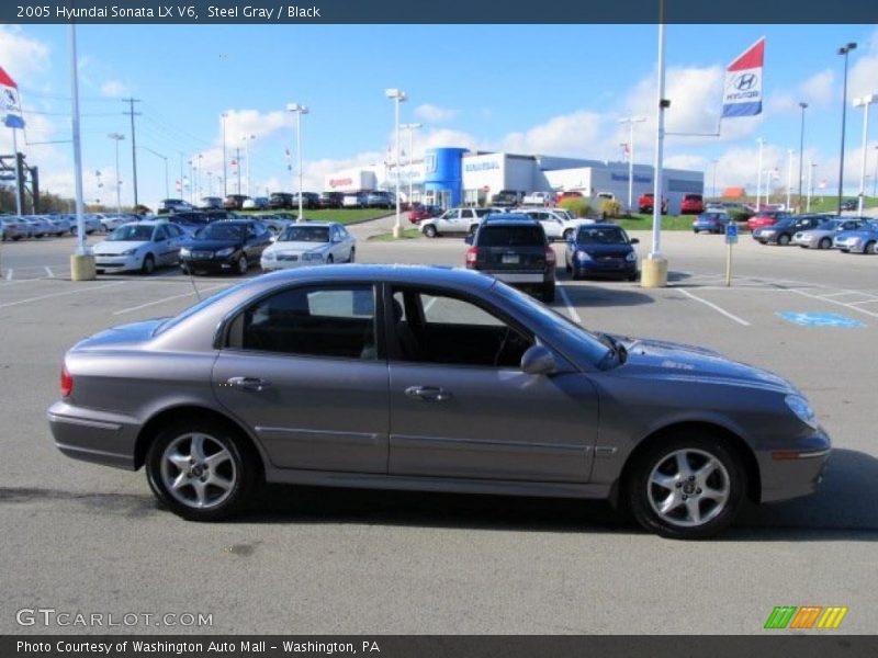 Steel Gray / Black 2005 Hyundai Sonata LX V6