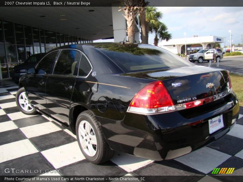 Black / Neutral Beige 2007 Chevrolet Impala LS