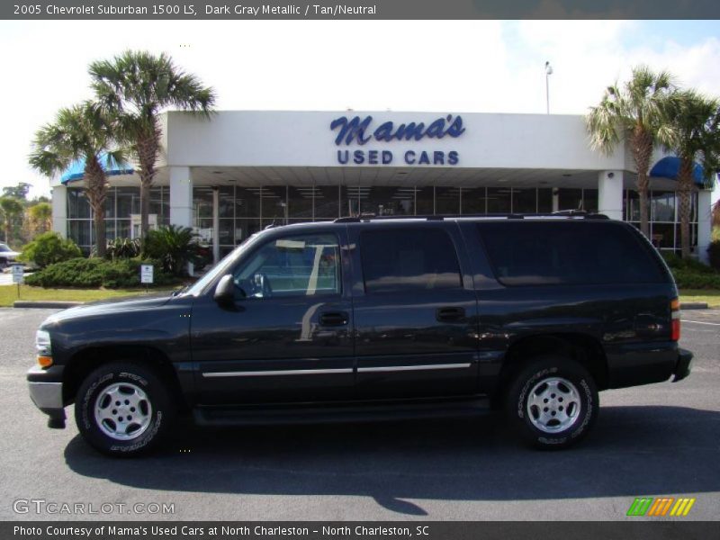 Dark Gray Metallic / Tan/Neutral 2005 Chevrolet Suburban 1500 LS