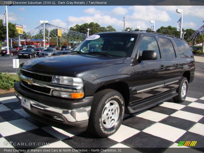 Dark Gray Metallic / Tan/Neutral 2005 Chevrolet Suburban 1500 LS
