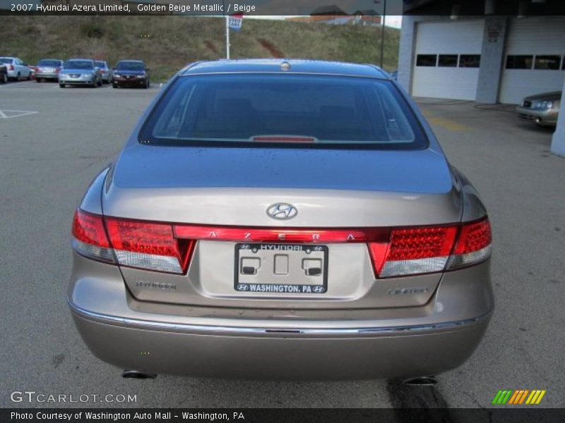 Golden Beige Metallic / Beige 2007 Hyundai Azera Limited