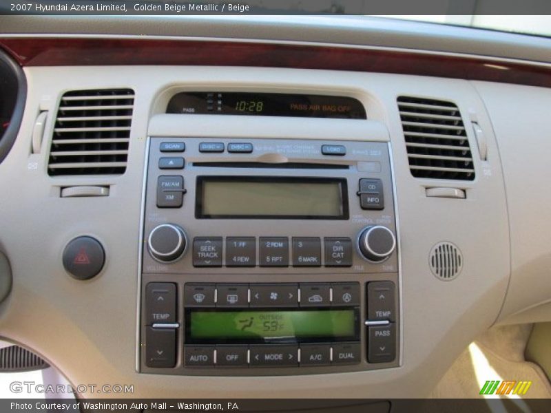 Golden Beige Metallic / Beige 2007 Hyundai Azera Limited