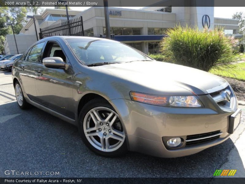 Polished Metal Metallic / Ebony 2008 Acura TL 3.2