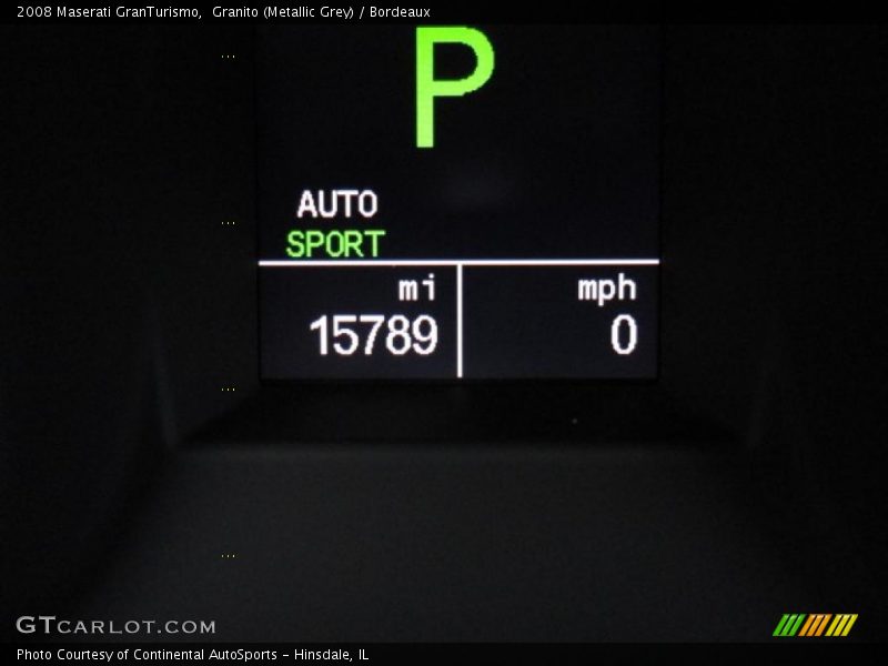 Granito (Metallic Grey) / Bordeaux 2008 Maserati GranTurismo
