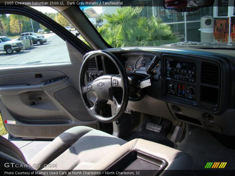 Dark Gray Metallic / Tan/Neutral 2005 Chevrolet Suburban 1500 LS